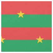 Patriotic Burkina Faso Flag Stoff (Nahaufnahme)