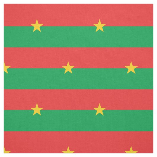 Patriotic Burkina Faso Flag Stoff (Muster)
