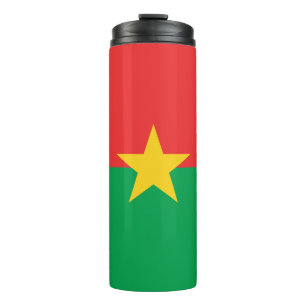 Patriotic Burkina Faso Flag Thermosbecher