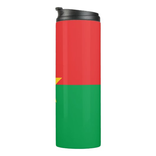 Patriotic Burkina Faso Flag Thermosbecher (Nach rechts gedreht)