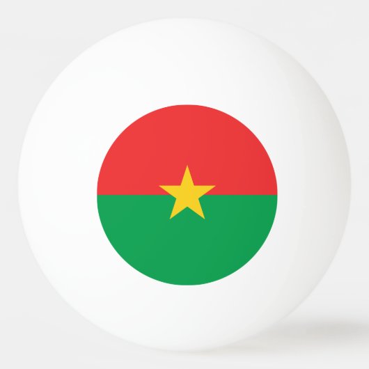Patriotic Burkina Faso Flag Tischtennisball (Rückseite)