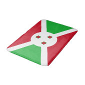 Patriotic Burundi Flag Badematte (Schrägansicht)