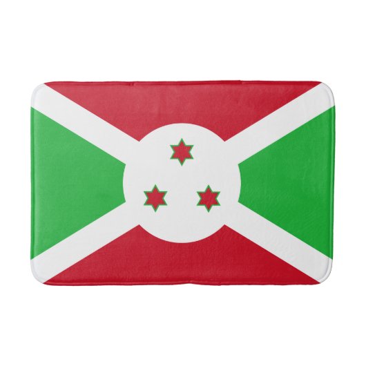 Patriotic Burundi Flag Badematte (Vorderseite)