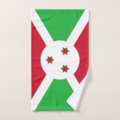 Patriotic Burundi Flag Badhandtuch Set (Handtuch)
