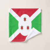 Patriotic Burundi Flag Badhandtuch Set (Waschlappen)
