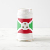 Patriotic Burundi Flag Bierglas (Mittel)