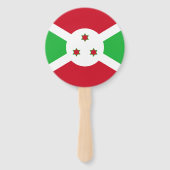 Patriotic Burundi Flag Fächer (Rückseite)