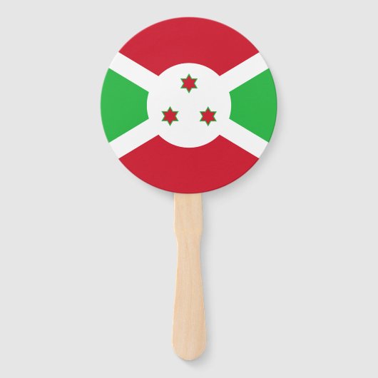 Patriotic Burundi Flag Fächer (Vorderseite)