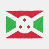 Patriotic Burundi Flag Fleecedecke (Vorderseite (Horizontal))
