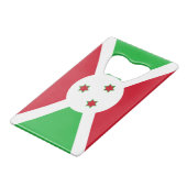 Patriotic Burundi Flag Geldbeutel Flaschenöffner (Vorderseite Schrägansicht)