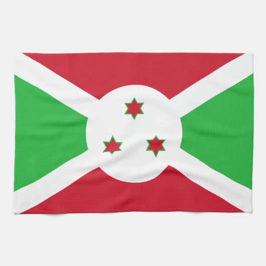 Patriotic Burundi Flag Geschirrtuch (Horizontal)