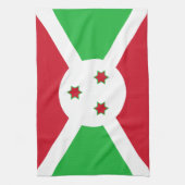 Patriotic Burundi Flag Geschirrtuch (Vertikal)
