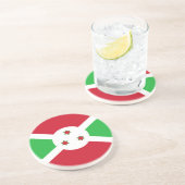 Patriotic Burundi Flag Getränkeuntersetzer (Seite)
