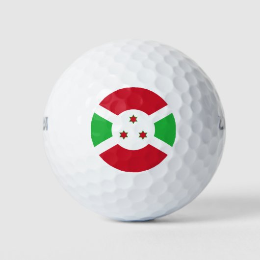 Patriotic Burundi Flag Golfball (Vorderseite)