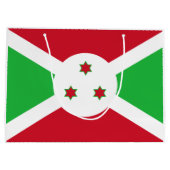 Patriotic Burundi Flag Große Geschenktüte (Rückseite)