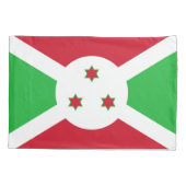 Patriotic Burundi Flag Kissenbezug (Rückseite)