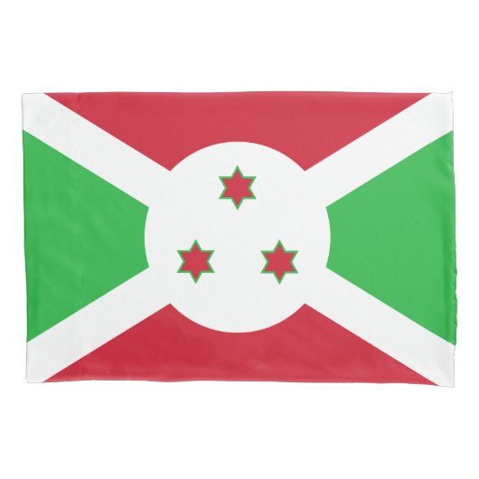 Patriotic Burundi Flag Kissenbezug (Vorderseite)