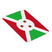 Patriotic Burundi Flag Magnet (Rechte Seite)