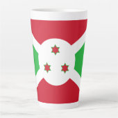 Patriotic Burundi Flag Milchtasse (Vorderseite)