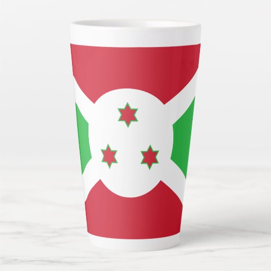 Patriotic Burundi Flag Milchtasse (Vorderseite)