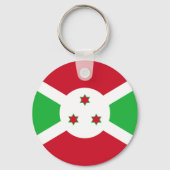 Patriotic Burundi Flag Schlüsselanhänger (Vorderseite)