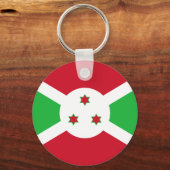 Patriotic Burundi Flag Schlüsselanhänger (Rückseite)