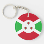 Patriotic Burundi Flag Schlüsselanhänger (Vorderseite)