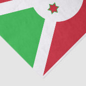 Patriotic Burundi Flag Seidenpapier (Ausschnitt)