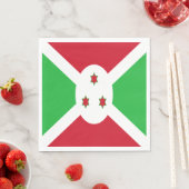 Patriotic Burundi Flag Serviette (Beispiel)