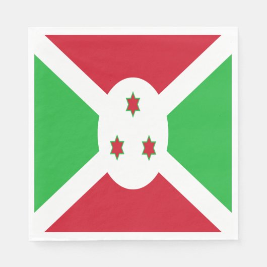 Patriotic Burundi Flag Serviette (Vorderseite)
