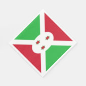 Patriotic Burundi Flag Serviette (Ecke)