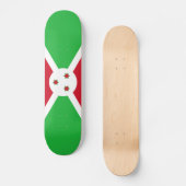Patriotic Burundi Flag Skateboard (Vorderseite)