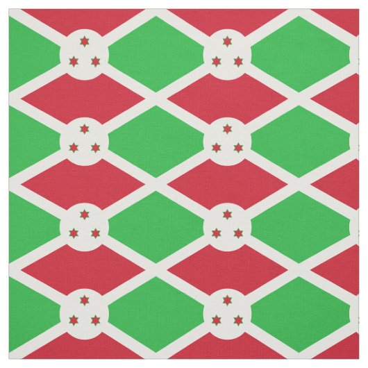 Patriotic Burundi Flag Stoff (Muster)