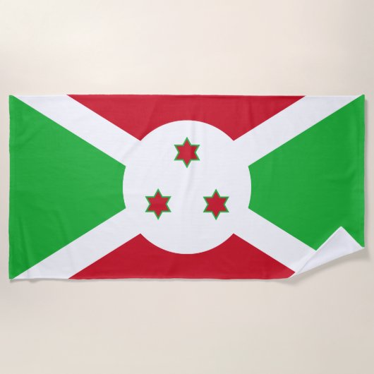 Patriotic Burundi Flag Strandtuch (Vorderseite)