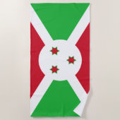 Patriotic Burundi Flag Strandtuch (Vorderseite)