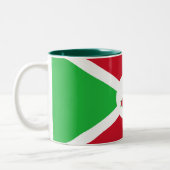 Patriotic Burundi Flag Zweifarbige Tasse (Links)