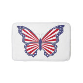 Patriotic Butterfly Bath Mat Badematte (Vorderseite)