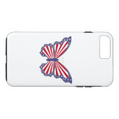 Patriotic Butterfly iPhone 7 Fall Case-Mate iPhone Hülle (Rückseite (Horizontal))