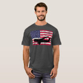 Patriotic C5 Galaxy jet American flag T-Shirt (Vorne ganz)