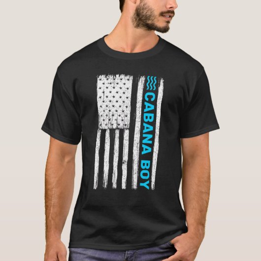 Patriotic Cabana Boy Us American Flag 1 T-Shirt (Vorderseite)