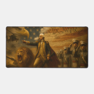 Patriotic Cadet Washington Mousepad Schreibtischunterlage