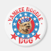 Patriotic Cairn Terrier Magnet (Vorne)