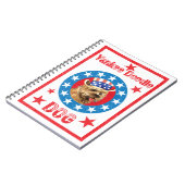 Patriotic Cairn Terrier Notizblock (Linke Seite)