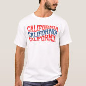 Patriotic California Red and Blue Boho T - Shirt (Vorderseite)