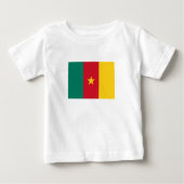 Patriotic Cameroon Flag Baby T - Shirt (Vorderseite)