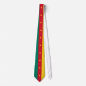 Patriotic Cameroon Flag Neck Tie Krawatte (Vorderseite)