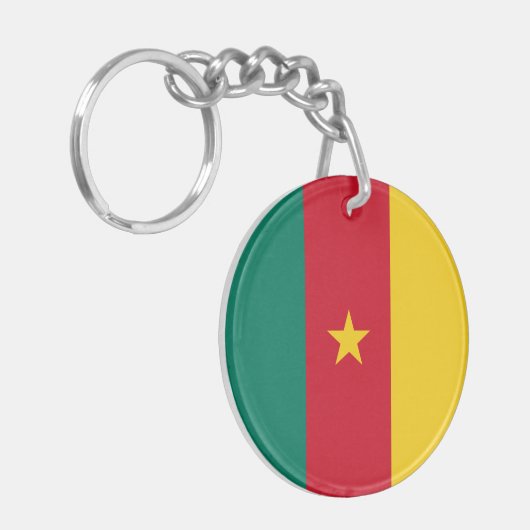 Patriotic Cameroon Flag Schlüsselanhänger (Vorderseite links)