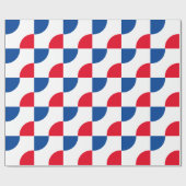 Patriotic Camouflage Red Blue White Patterns 2025 Geschenkpapier (Flach)