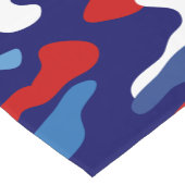 Patriotic Camouflage Red White and Blue Camouflage Kurzer Tischläufer (Ecke)