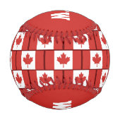 Patriotic CANADA Custom Scripting FLAG Baseball (Rückseite)